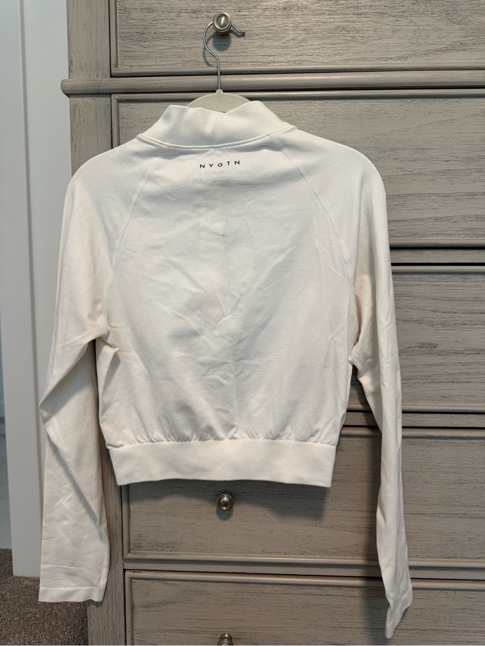NVGTN Women's Cream Cropped Long-Sleeve Jacket